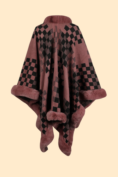 Comfortable poncho for chilly weather by Haute Kopal