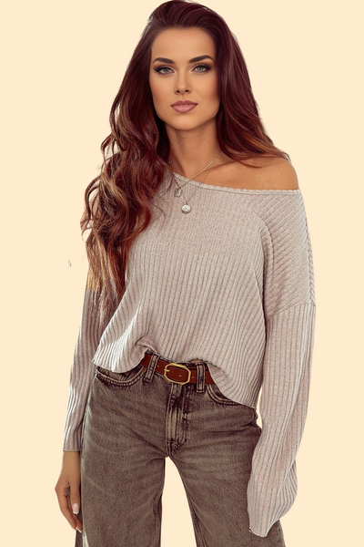 Dust Storm Ribbed Top by Haute Kopal