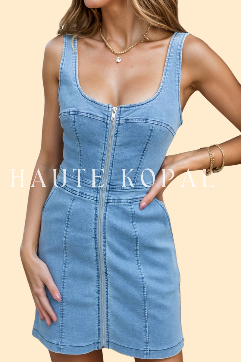 Light Denim mini dress