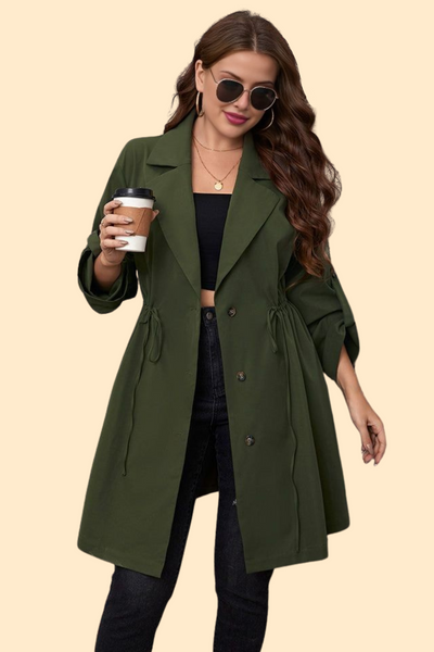 Lapel collar trench coat by Kopal