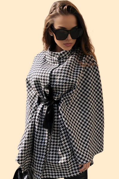 Plaid trench coat by Haute Kopal