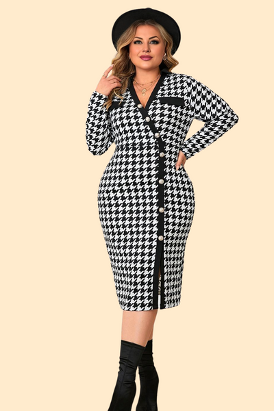 Plus size dress with a flattering fit