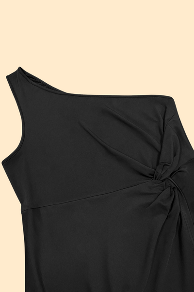 Twisted one shoulder dress