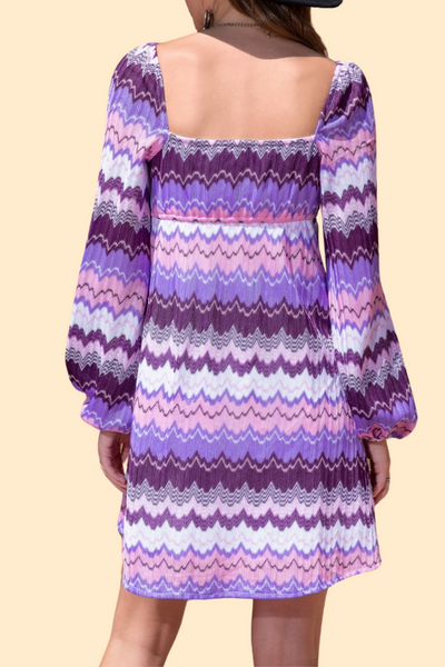 Sweetheart neckline dress with balloon sleeves by Haute Kopal