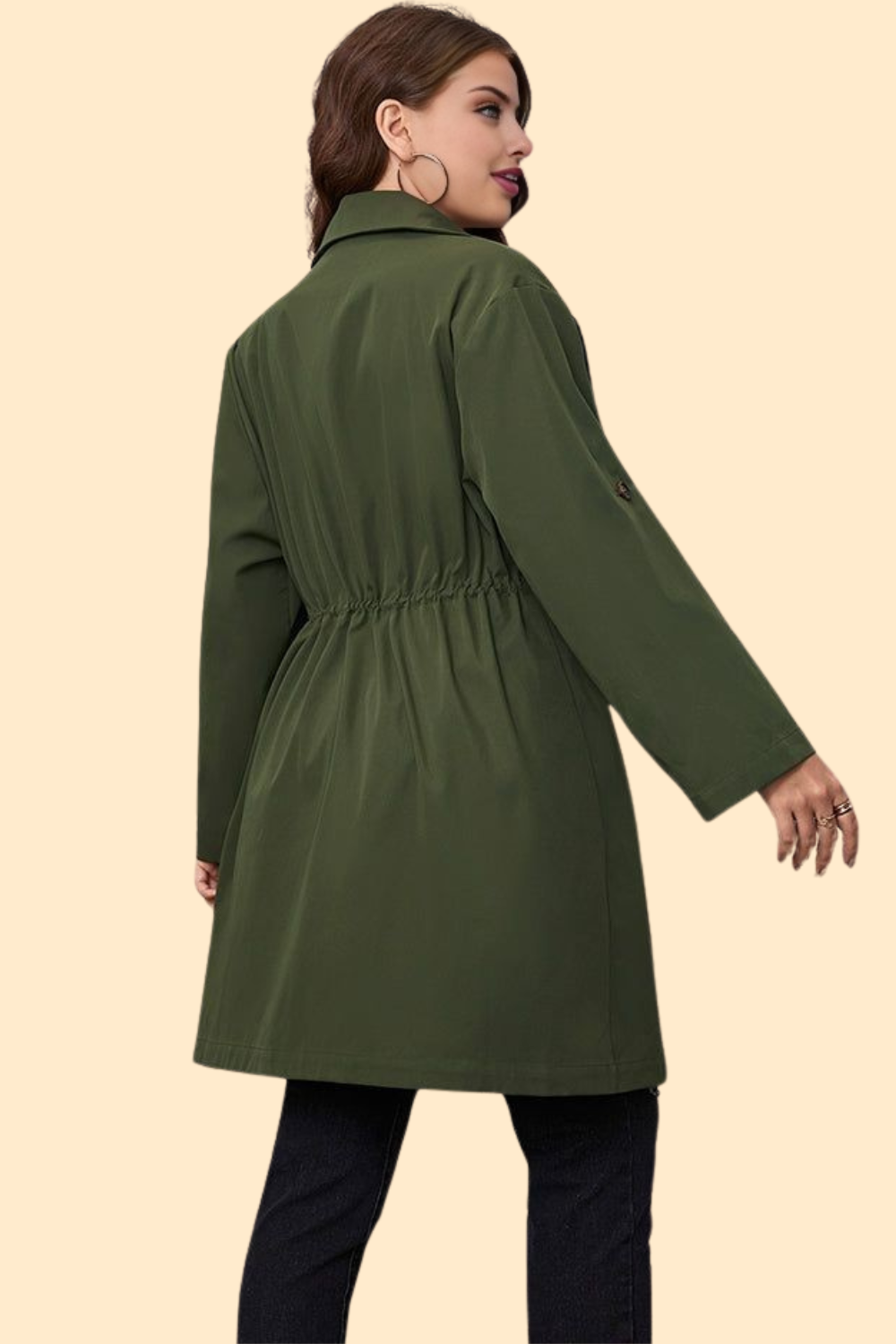 Empowering trench coat that makes a statement