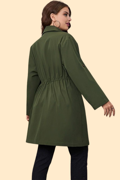 Empowering trench coat that makes a statement