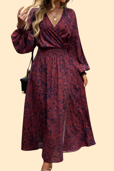 Bohemian-inspired midi dress with intricate details