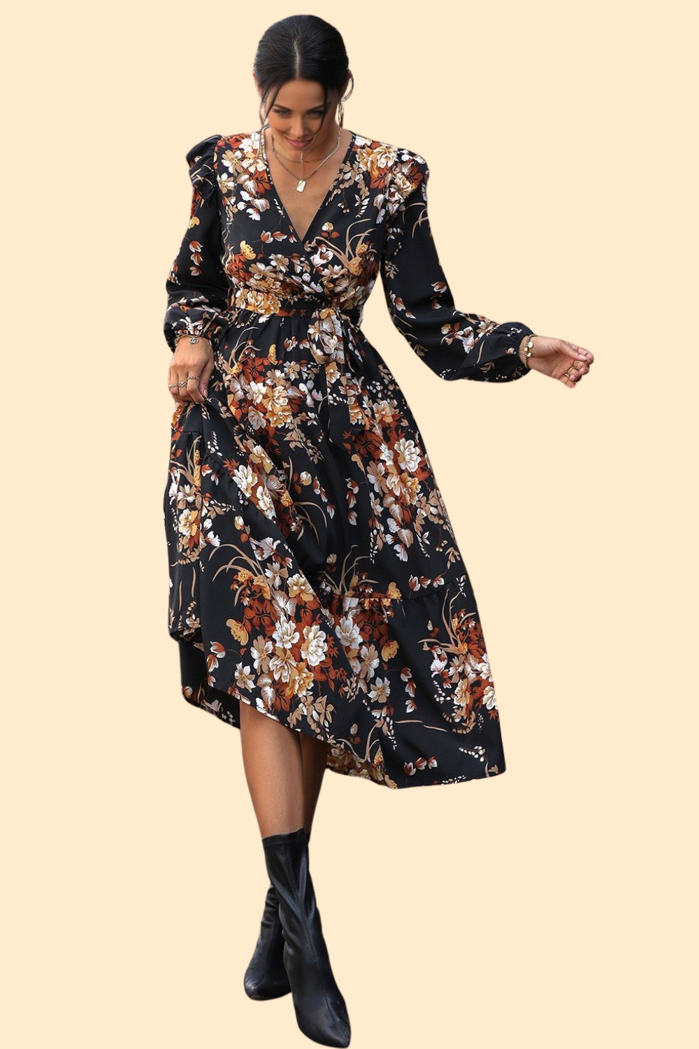 Elegant midi dress for special occasions