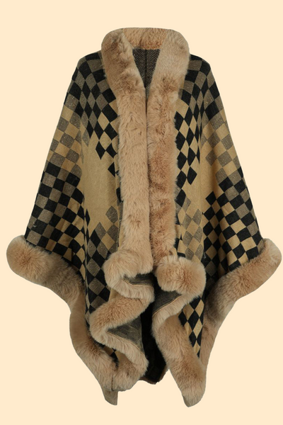 Stylish poncho for winter by Haute Kopal