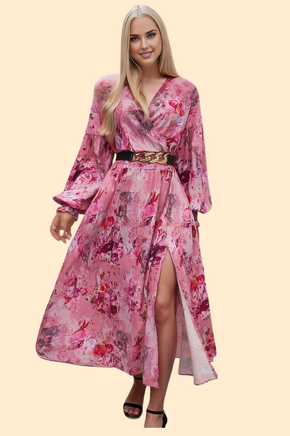 Luxurious fabric midi dress for special occasions