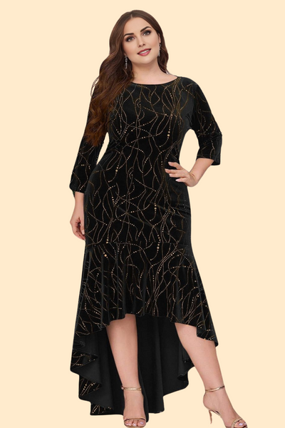 Beautifully crafted high low hem dress