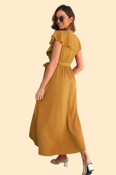 Elegant Midi Dress for Luxe Women