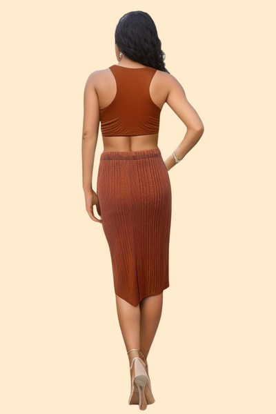 Elegant high-waist skirt