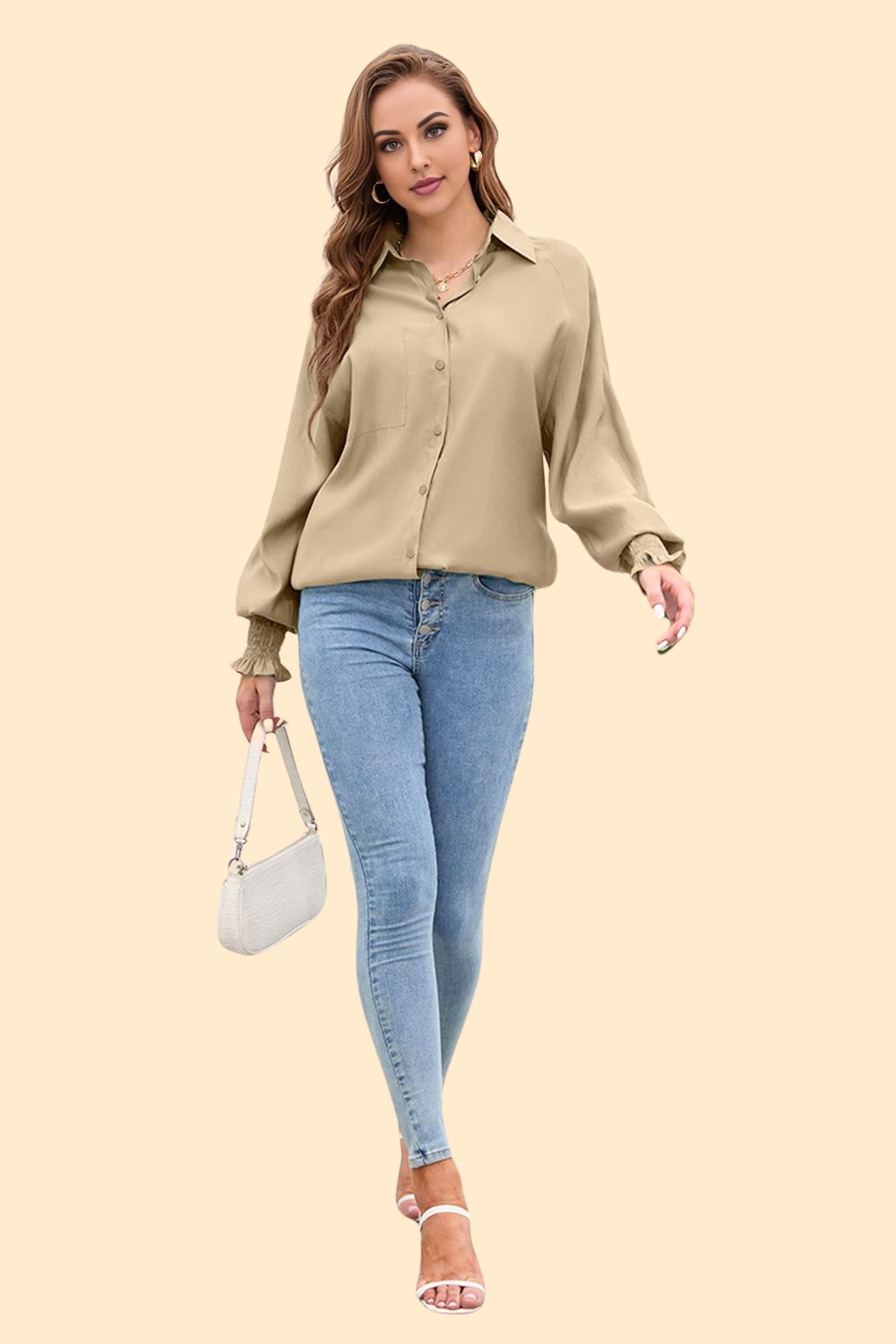 Shirt with a relaxed fit
