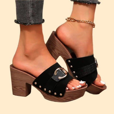 Buckle detail sandals